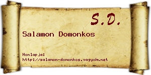 Salamon Domonkos névjegykártya