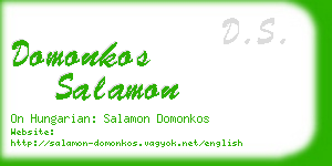 domonkos salamon business card